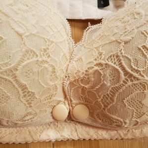 Nursing bra Lace Cream Color size L